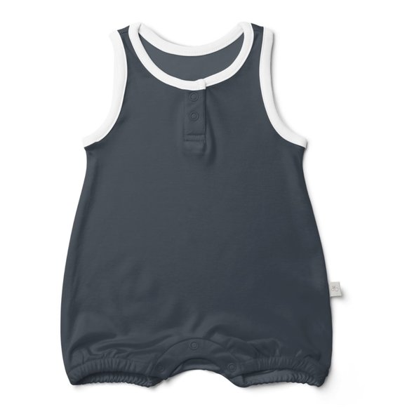 🔥🔥🔥FLASH SALE 🔥🔥🔥 Navy Blue Bubble Romper - BRAND NEW - BRAND: Goumikids - Picture 1 of 1